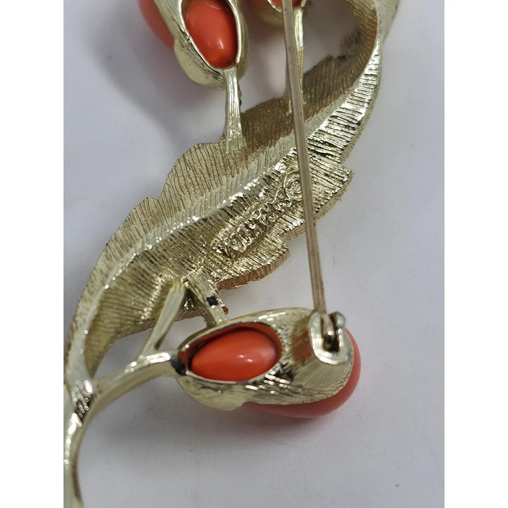 Vintage Brooch‎ Lot 7pc Sarah Coventry Napier Gold Silver Tone Floral Leaf Pearl
